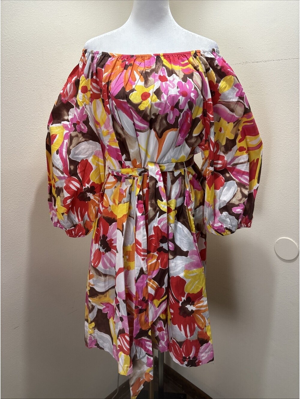 Frances Valentine Bliss Mini Dress in 'Sun Flower', $498, Size M, NWT, 118